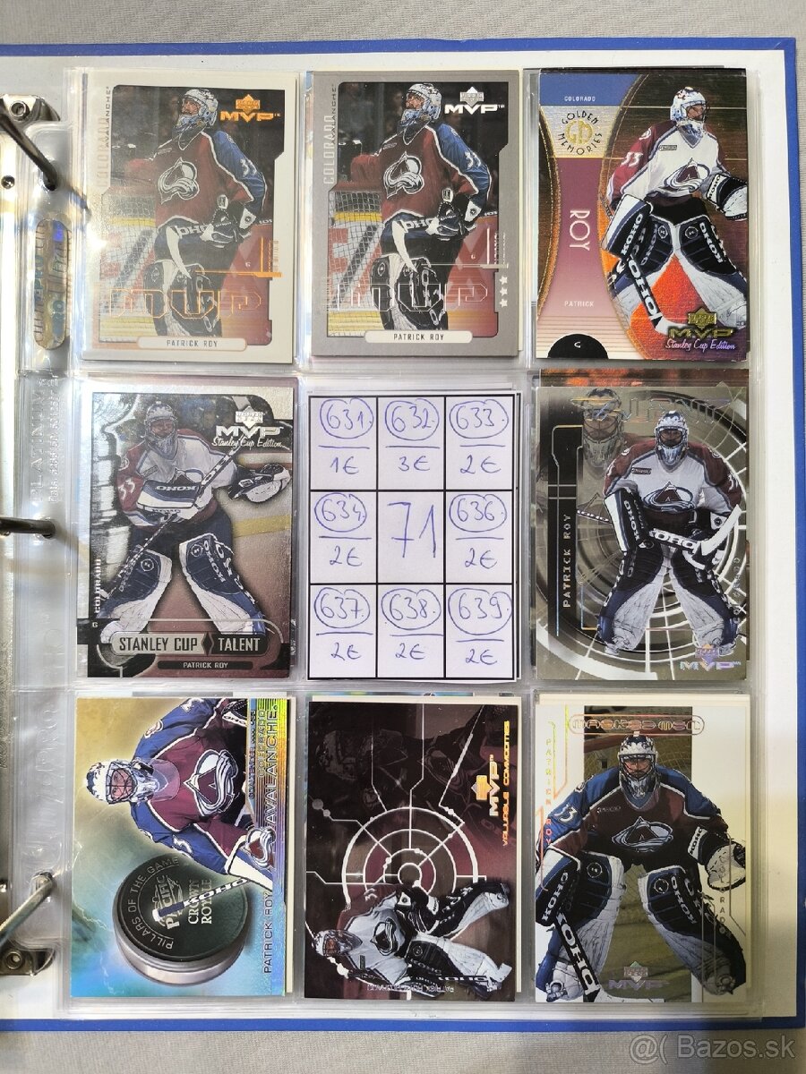 Hokejové kartičky - Patrick Roy 3 - 10