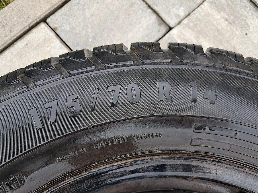 Zimna sada / zimne pneu 175/70 r14 + snimače tlaku TPMS - 10