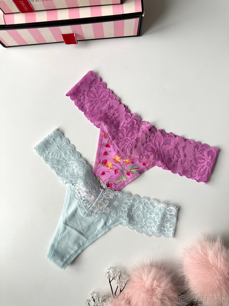 Victoria’s Secret Pink tanga nohavičky S - 10