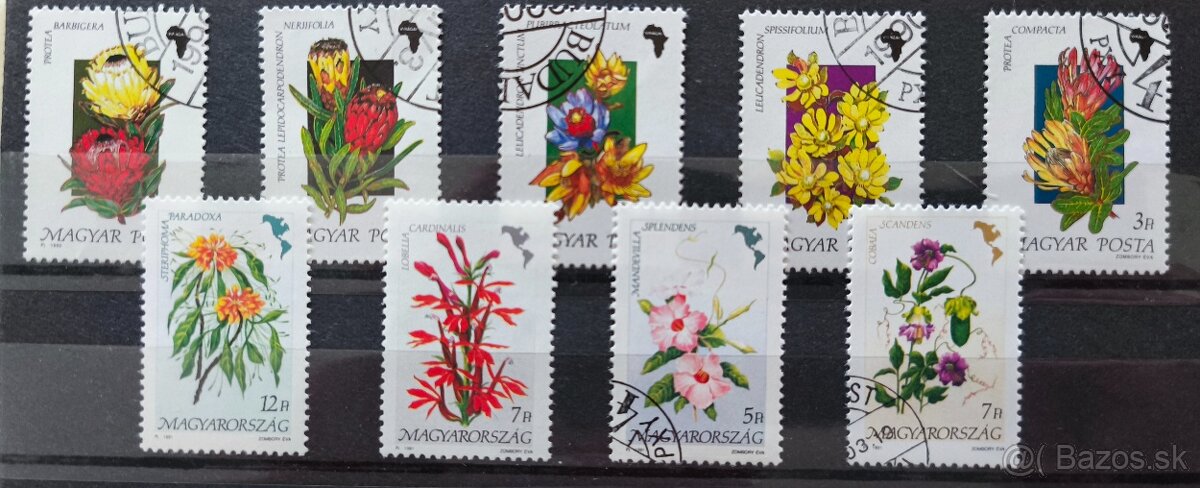 Známky kvety Maďarsko - 10