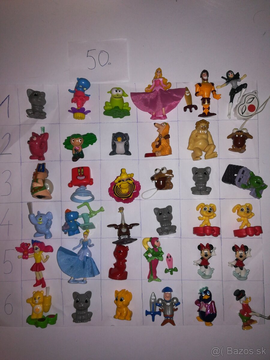 Kinder figúrky č. 7 - 10