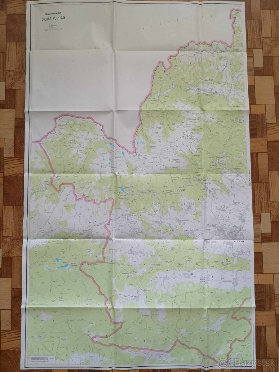 3 Mapy okres Poprad 1969-1984-1989 - 10