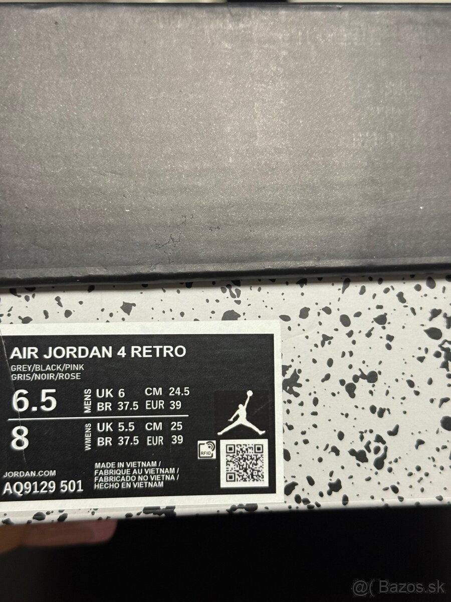 Jordan 4 ruzove tenisky Oreo Pink - 10