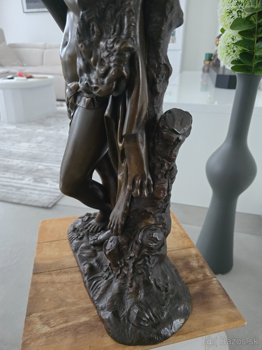 Starožitna bronzová socha 53cm - 10