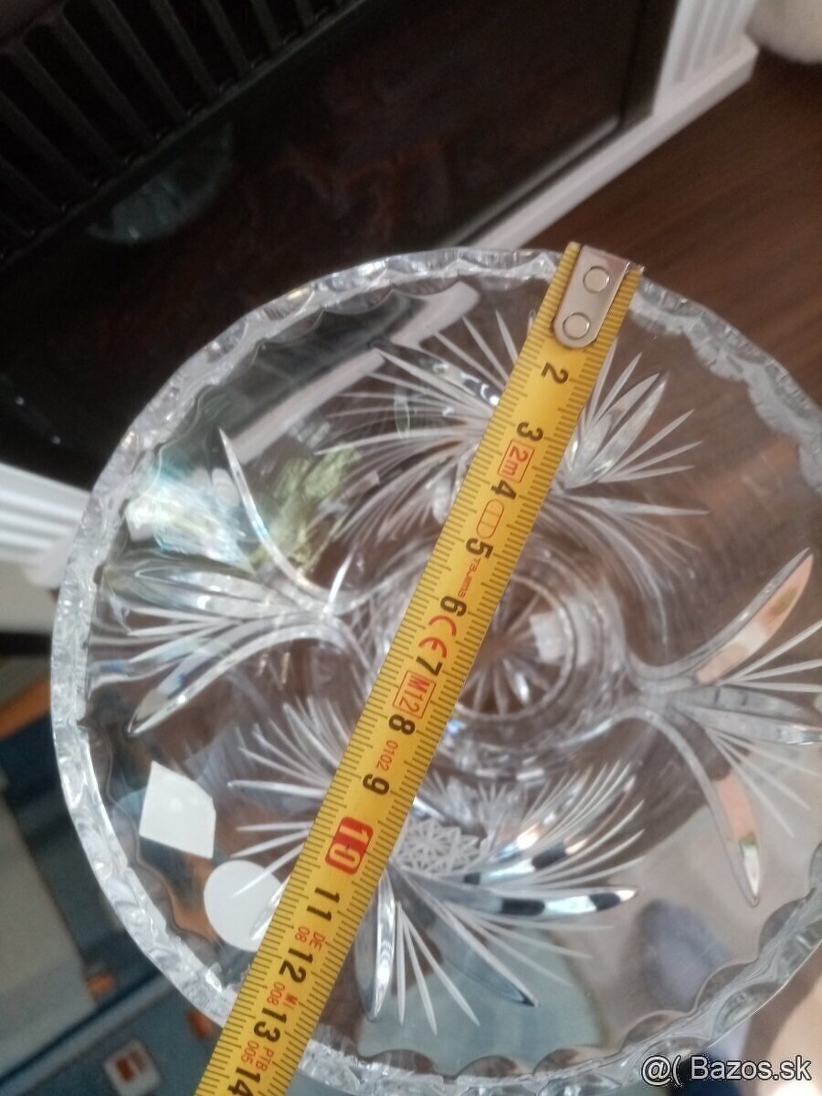 Krištáľová váza Bohemia,kabaret - 10