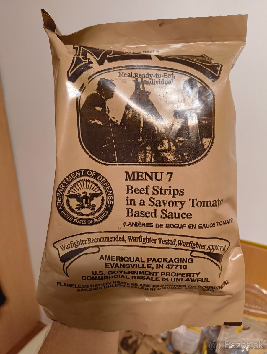 MRE Americkej Armády rôzne menu - 10