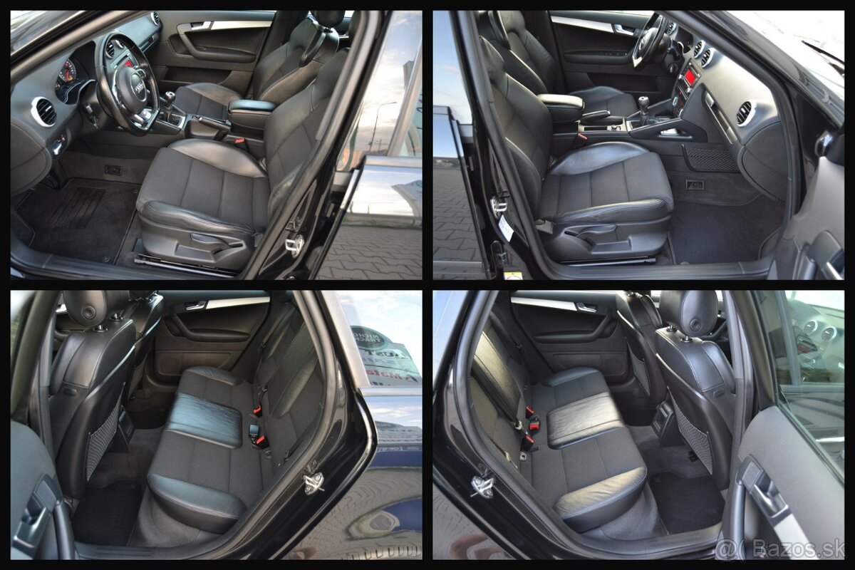 AUDI A3 1.6 TDI S LINE, TEMPOMAT, XENÓNY,KOŽA, ELEKTRÓNY R17 - 10