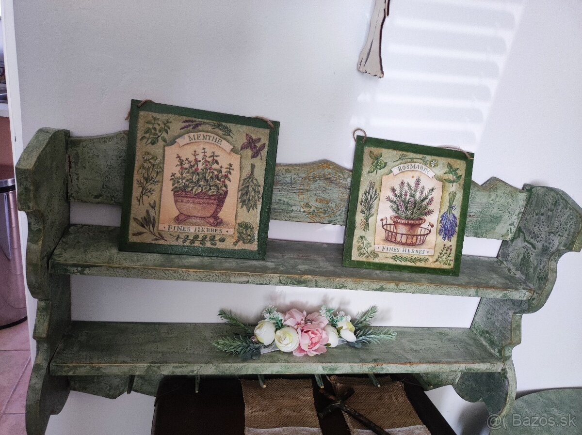 Okrúhly stôl, polička - 10