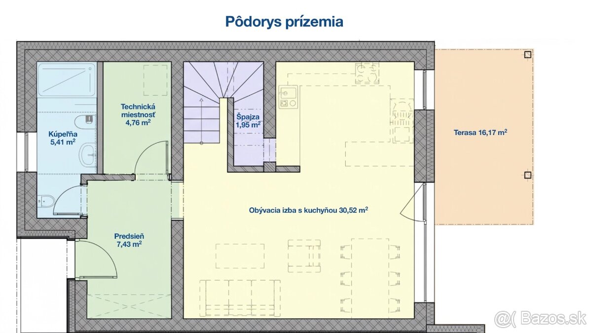 Novostavba rodinného domu v radovej zástavbe, Stará Bystrica - 10