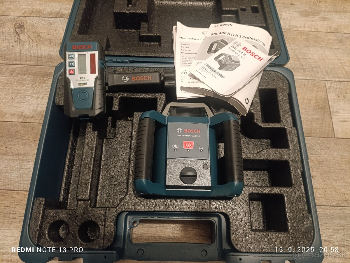 Predám novy Bosch rotačný laser GRL 400 - 10