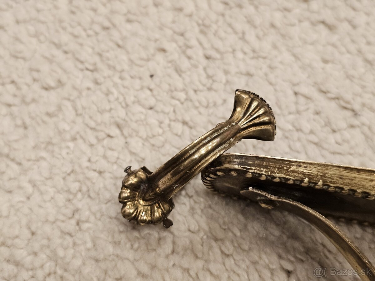 Mosadzná garníž so štipcami - 10