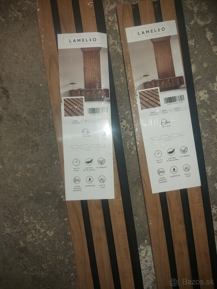 Lepený vynil 6,75 m2, 2ks lamelio dekorácie - 10