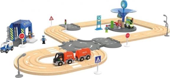 Drevené koľajnice s príslušenstvom. - 10