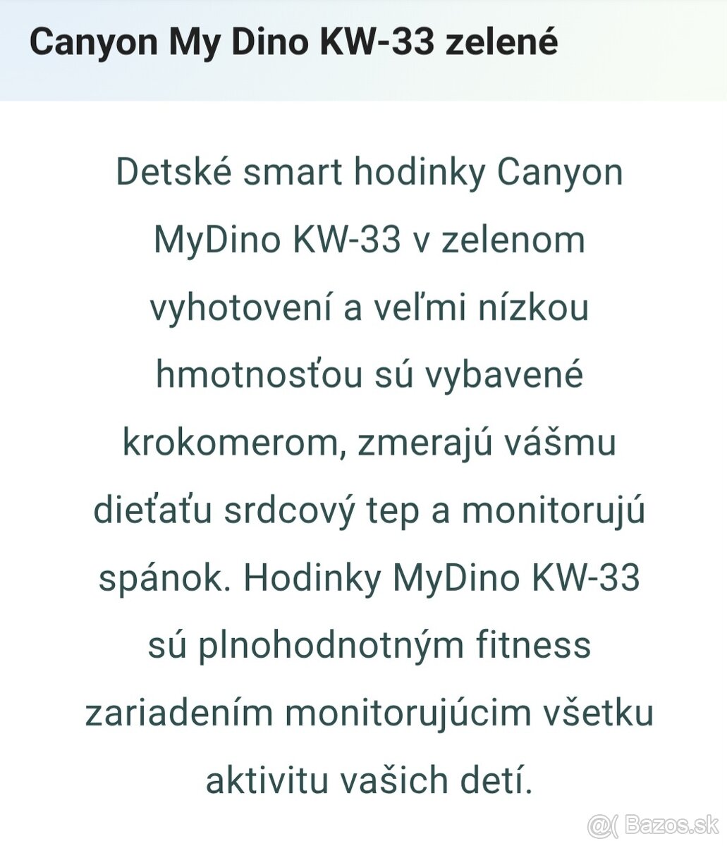 Smart hodinky detské Dino - 10