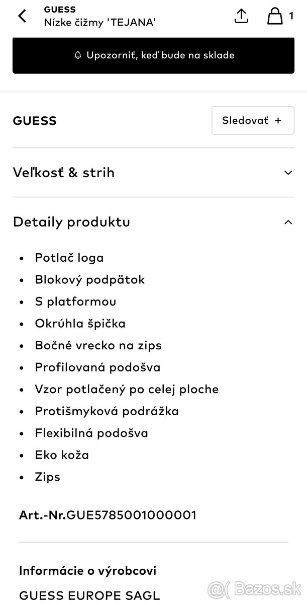 Čižmy GUESS nové nenosené v.37 - 10