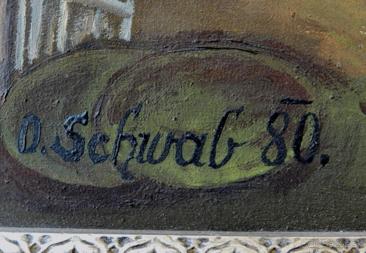 Starozitné obrazy s motívom Krajiny - 10