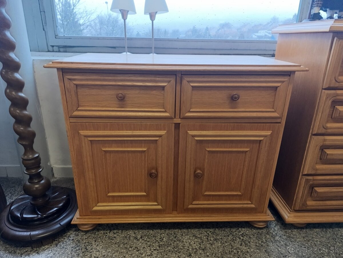 Rustikální dubová komoda,Nábytek s příběhem - 10