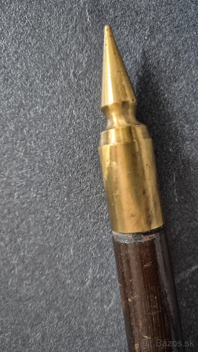 Valaška strieborná aj zlatá 100cm mat. Mosadz - 10