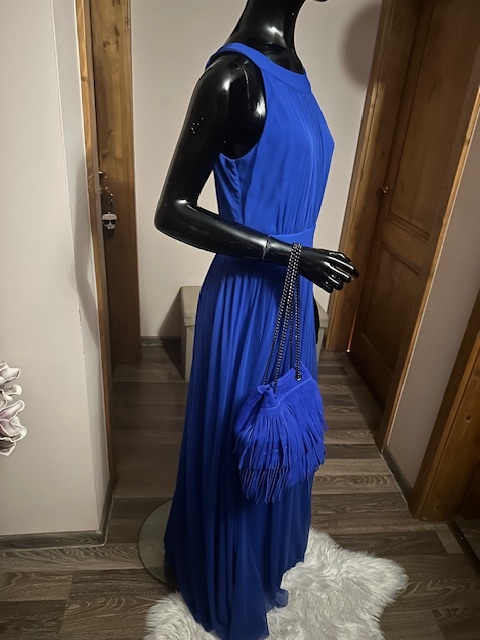Modré dlhé šaty zn. Chantall - 10