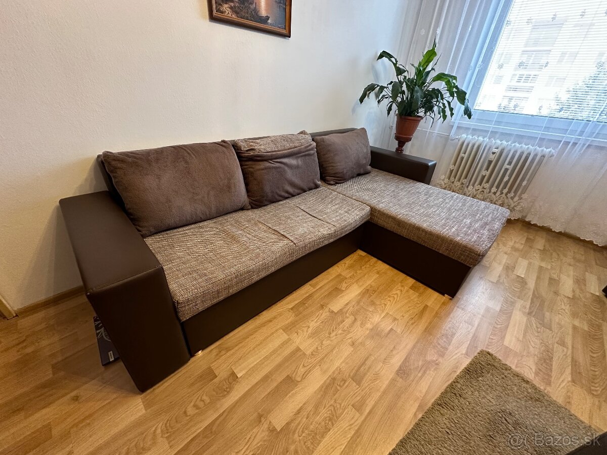 Rohový rozkladací gauč " - 10