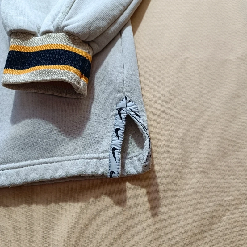 Vintage 90s NIKE Service béžová mikina bez kapucne XL - 10