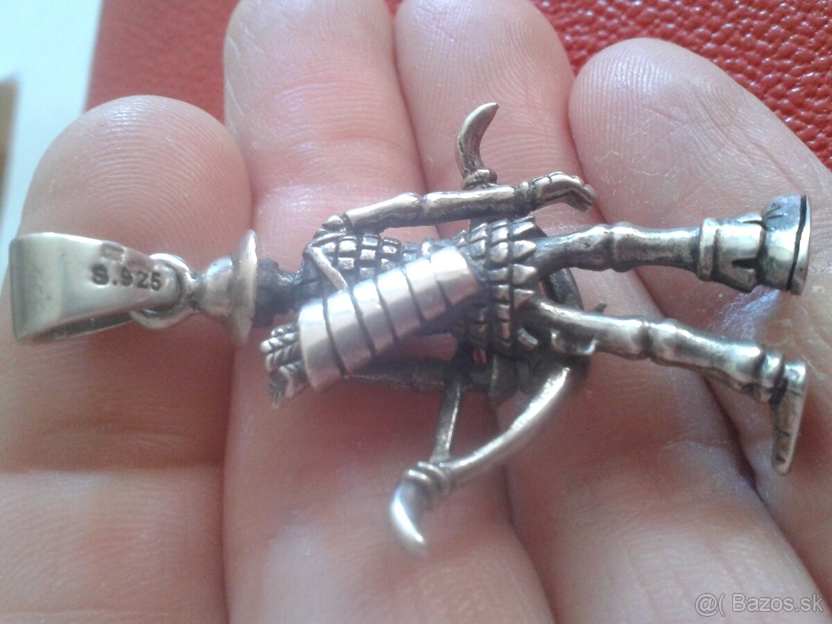 Unikátny AG privesok, striebro - 10