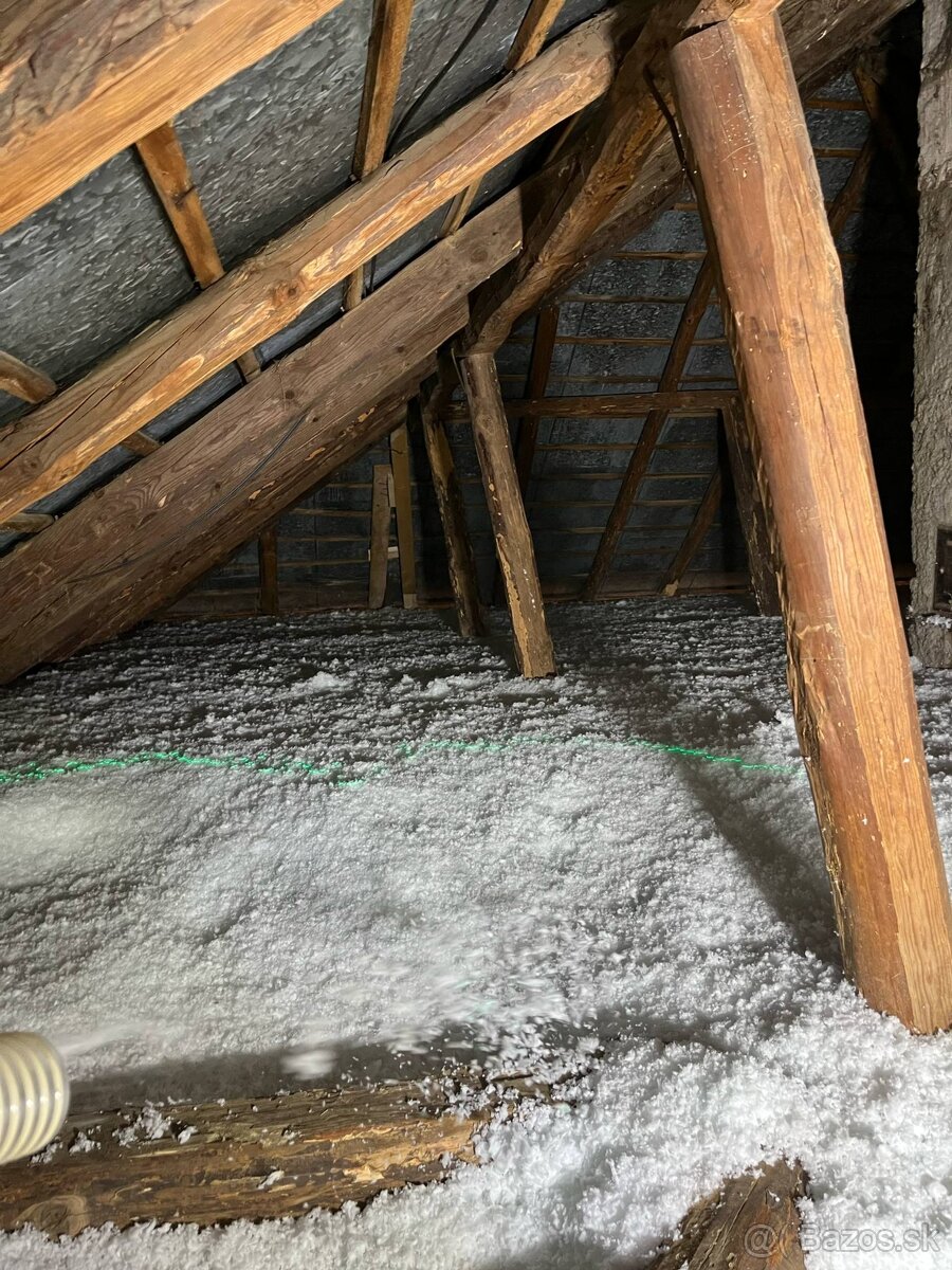 Jednoduché zateplenie za pár hodín.Fúkana striekaná izolácia - 10