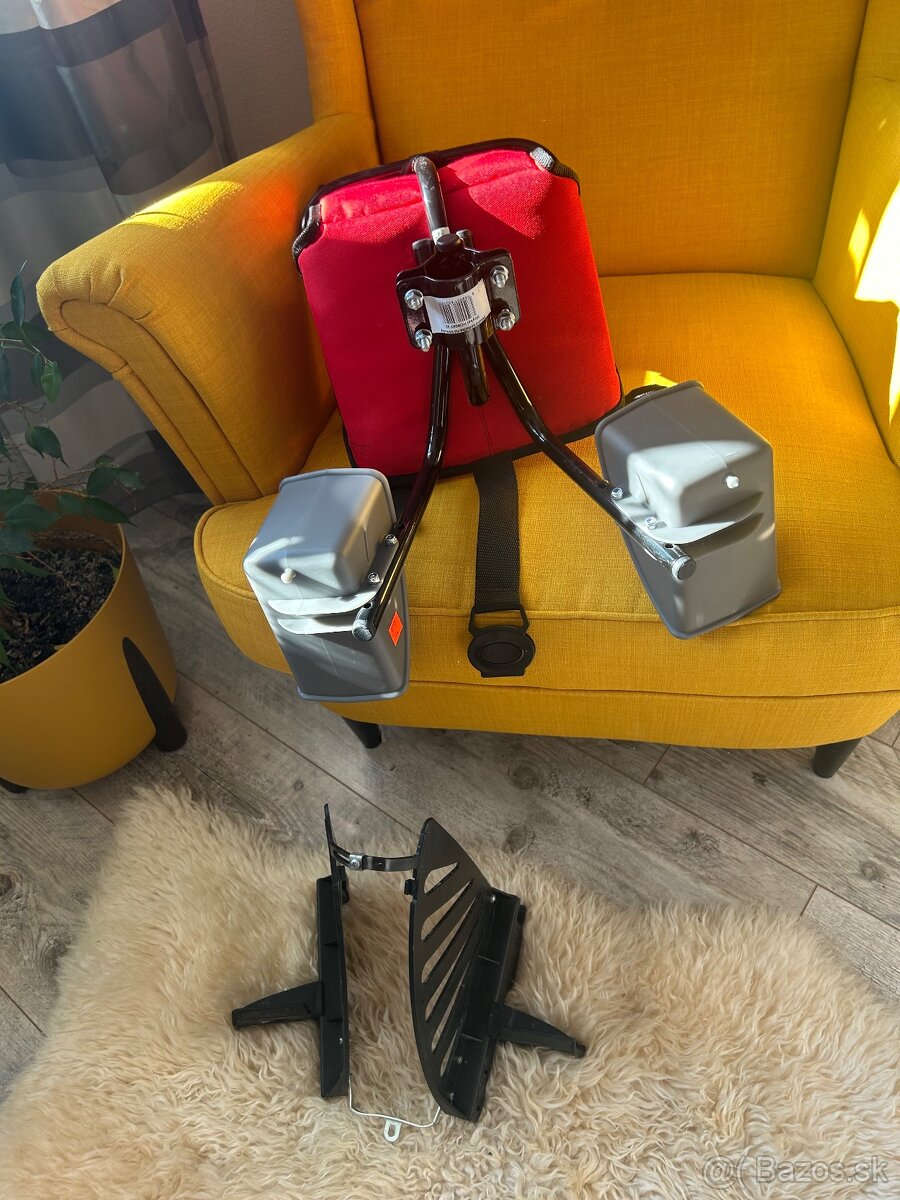 Detská sedačka na bicykel + chrániče na nôžky grátis - 10