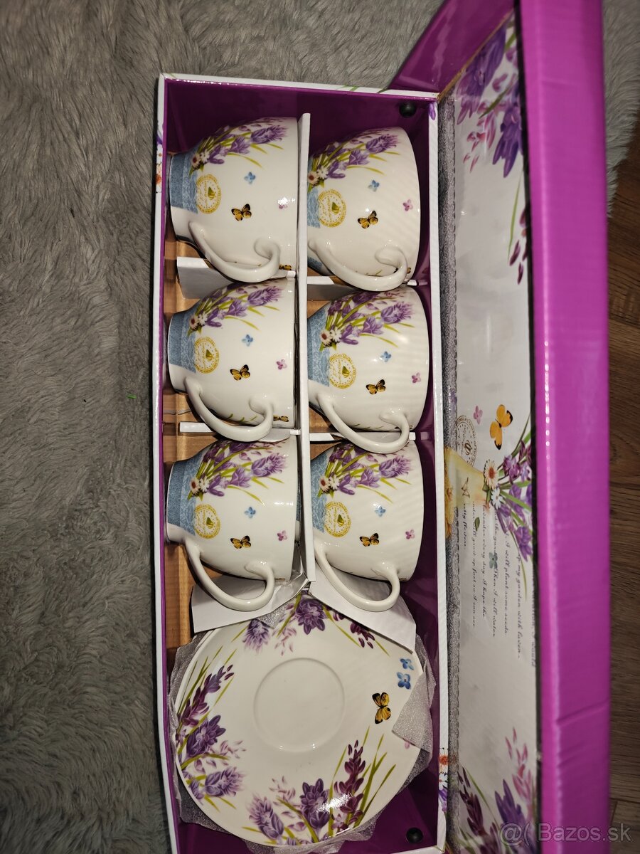 Šálky a podšálky 6 kusov v darčekovom balení - 10