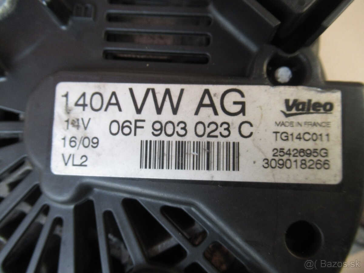 Alternátor 140A 06F903023C 06F903023F 1.9TDI 2.0TDI - 10