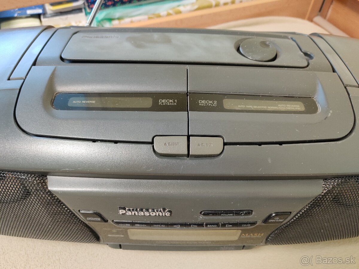 Predám rádiio cd magnetofón Panasonic RX-DT 505. - 10