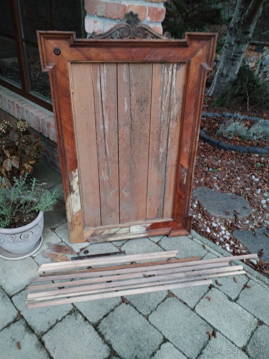 Starožitné zrkadlo +veľký rám - 10