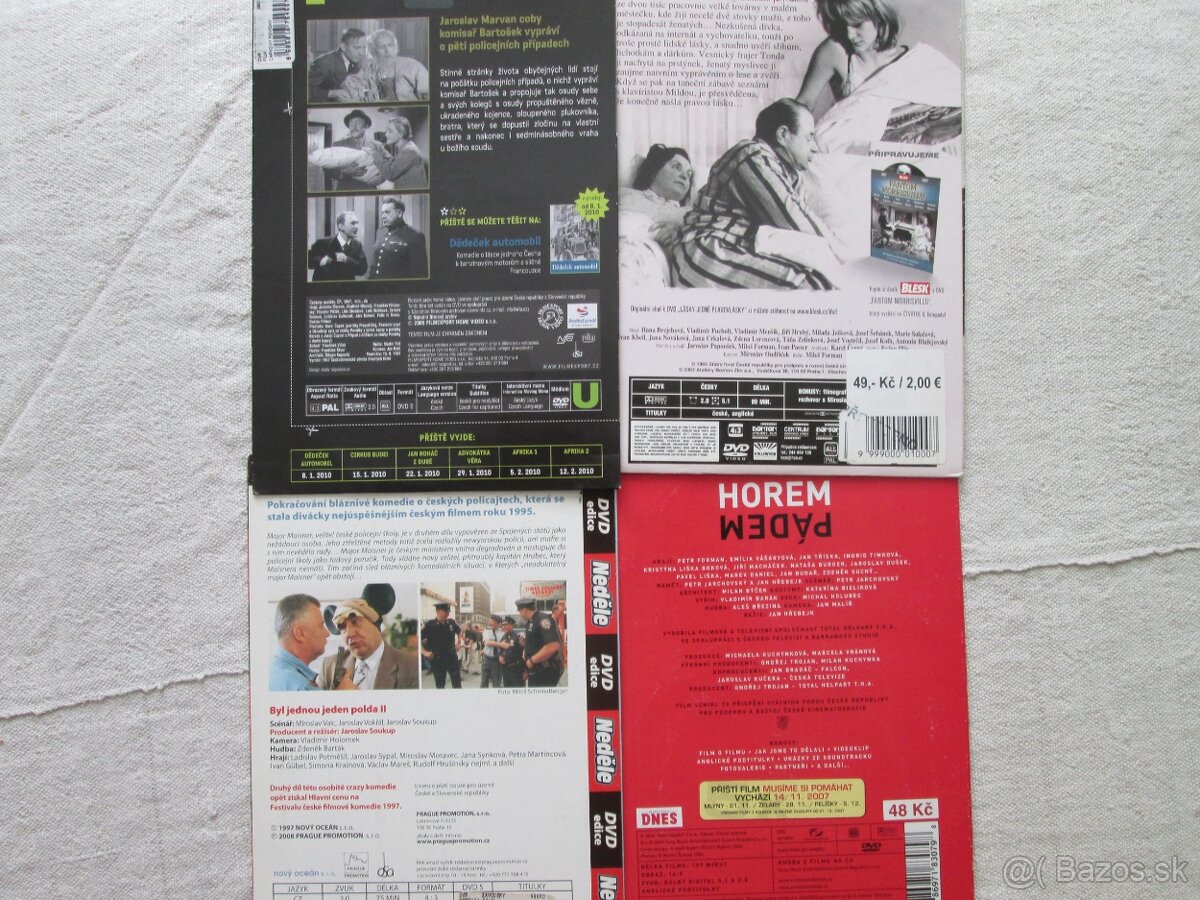 DVD zapečatené v kartónovom obale + vojnové dvd + český film - 10