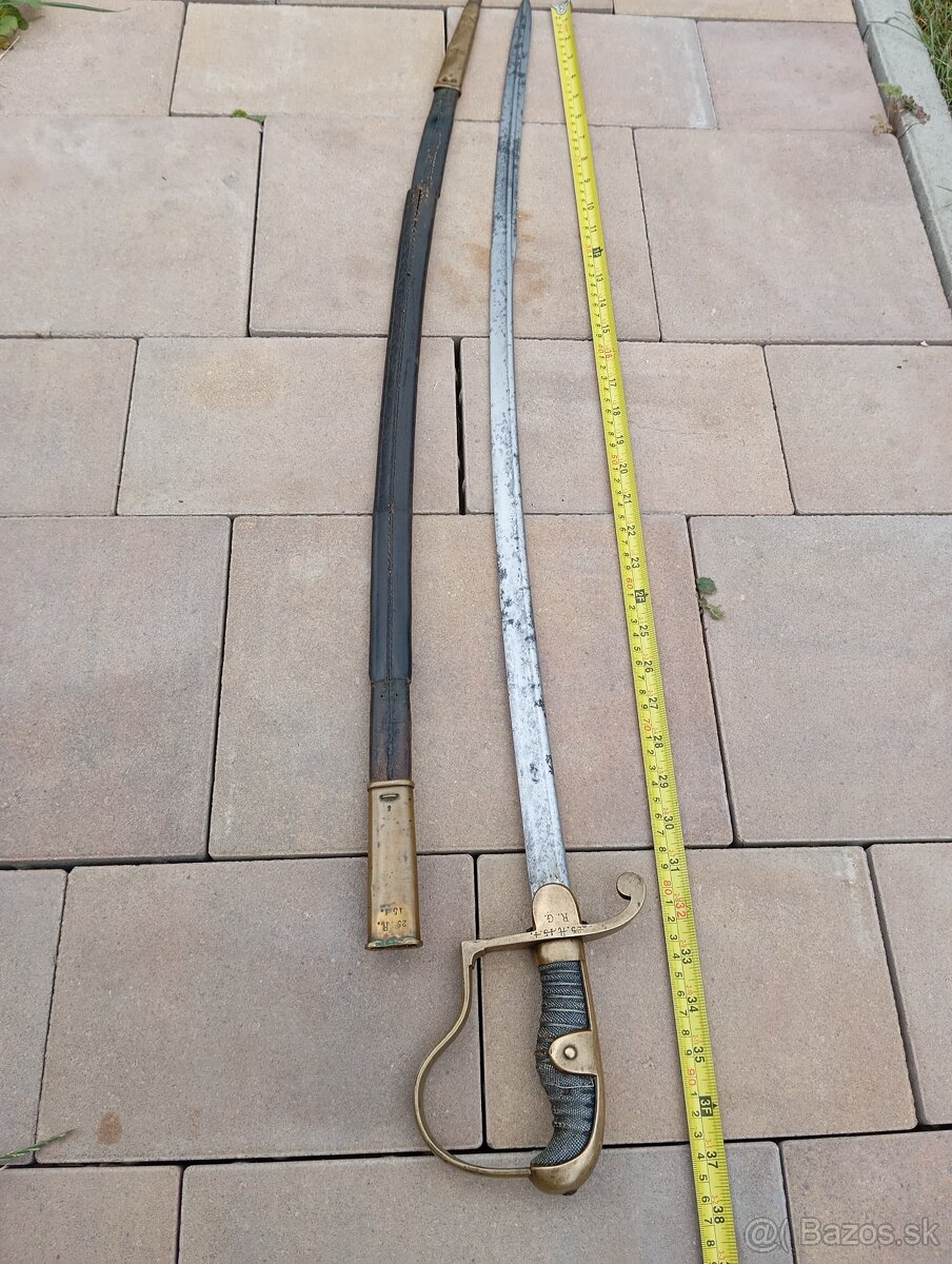 Starožitná šabla meč. Nemecko - 10