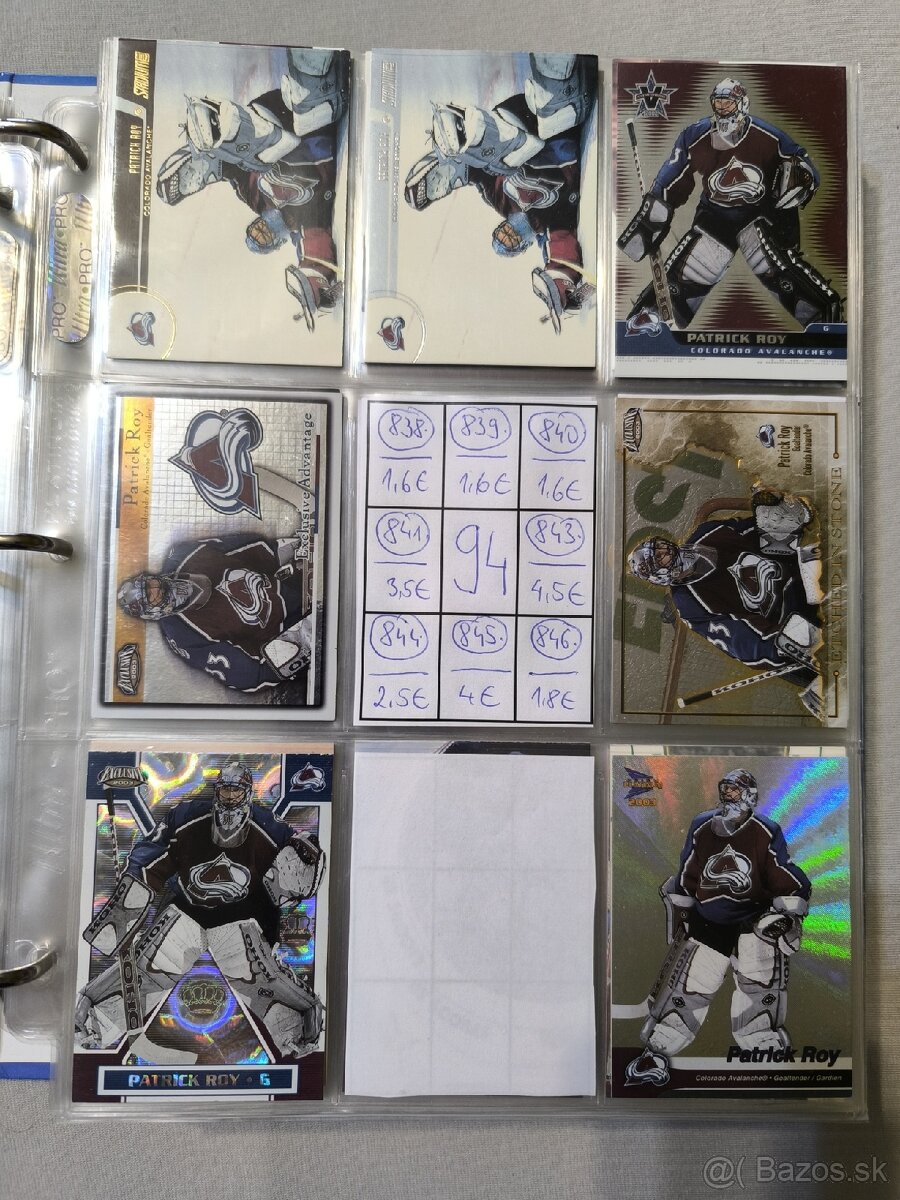 Hokejové kartičky - Patrick Roy 4 - 10