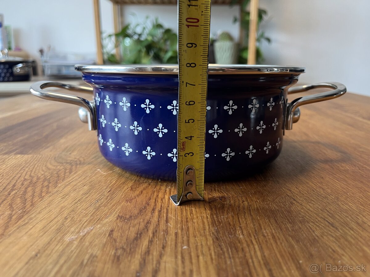 Sada hrncov vzor modrotlač - 10