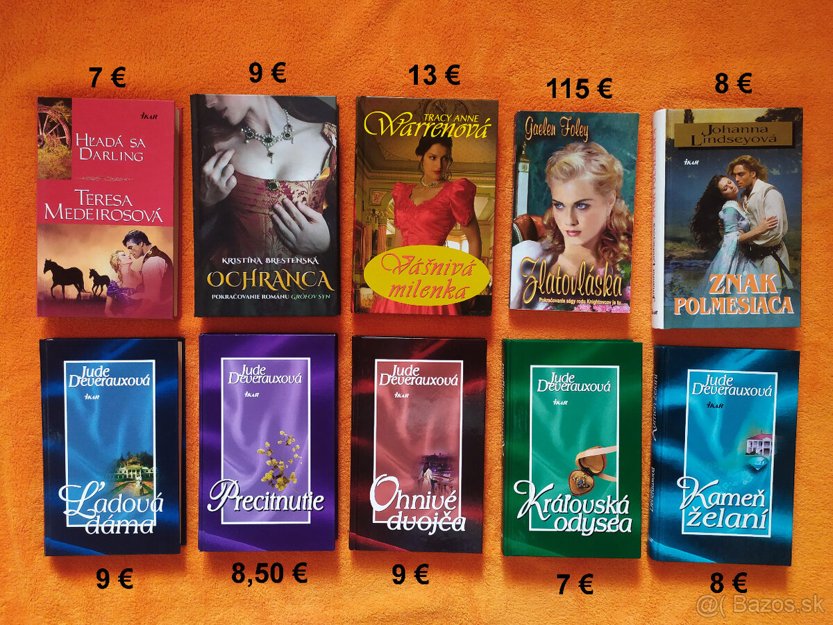 Romány, beletria, romantické, historické, detské knihy - 10