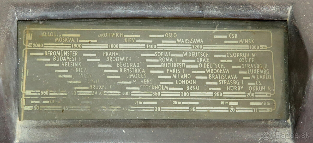 Elektrónkové bakelitové rádio Tesla Talisman 305U - 10