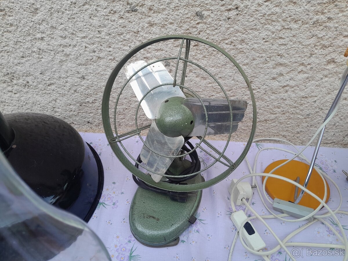 Historická petrolejová,elektrická,retro vetilátor. - 10