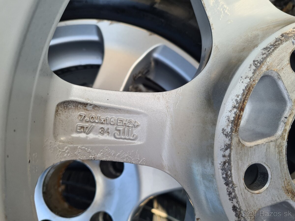 5x120 R16 sada Alu kolesá na BMW + zimné pneu. - 10
