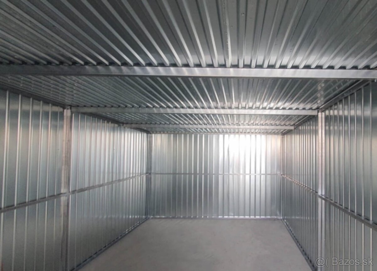 Plechová Garáž 3x5 Doprava montáž ZDARMA po SLOVENSKU - 10