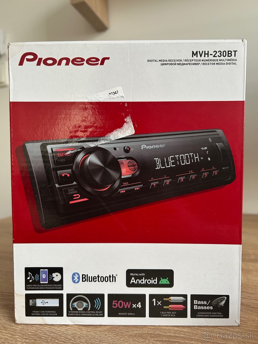 Týžden používané autorádio Pioneer MVH-230BT - 10