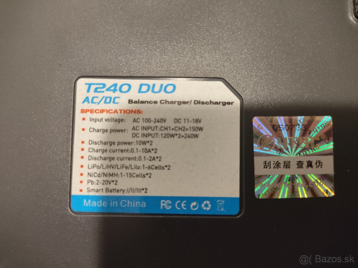 Modelarska nabijacka HTRC T240 Duo LiION, Pb, LiFePO4.. - 10