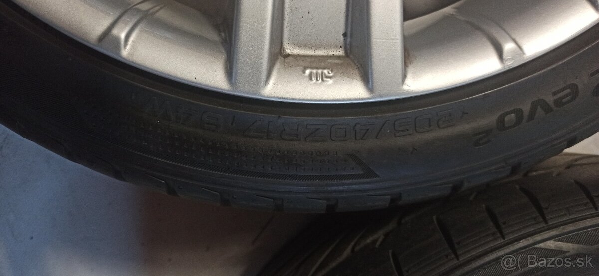 Hliníkové disky ,letné pneumatiky 205/40 R17 ZR 84W 5x100 - 10