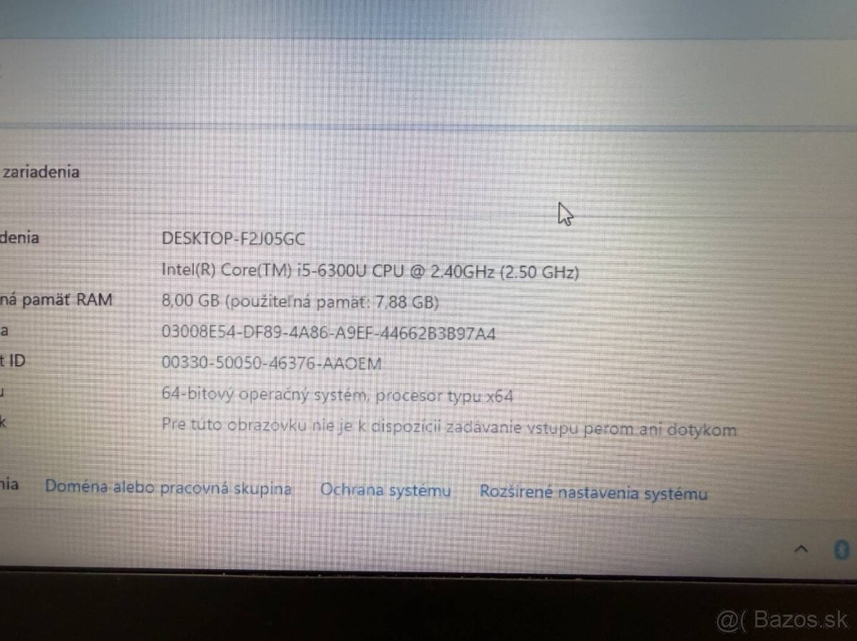 Notebook Lenovo T470, i5, SSD 256 GB, 8 GB RAM, HD - 10