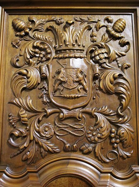 Starožitná neorenesanční knihovna na lvích tlapách - 10