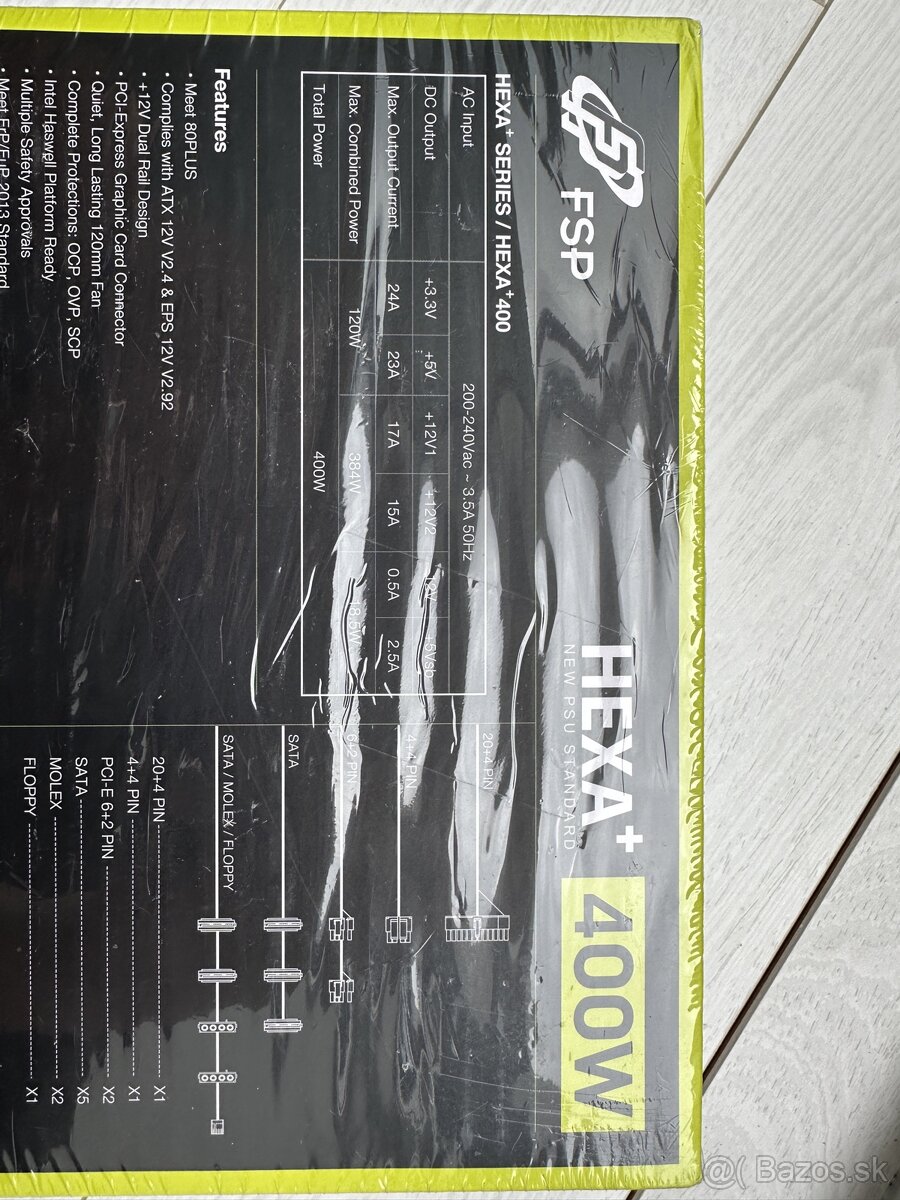FSP / Fortron HEXA + 400,> 80%, 400W - 10