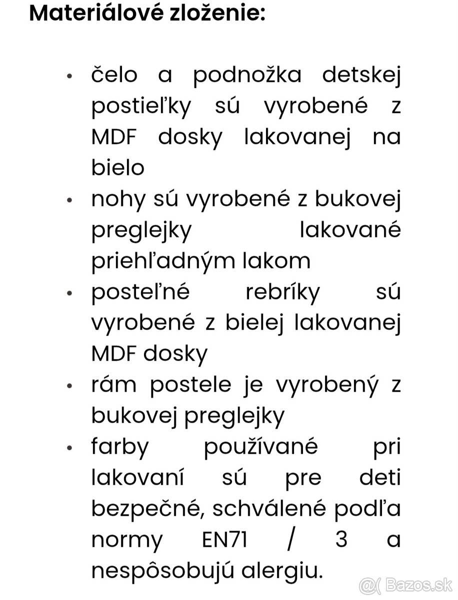 Detska postielka HOPPA + matrac - 10