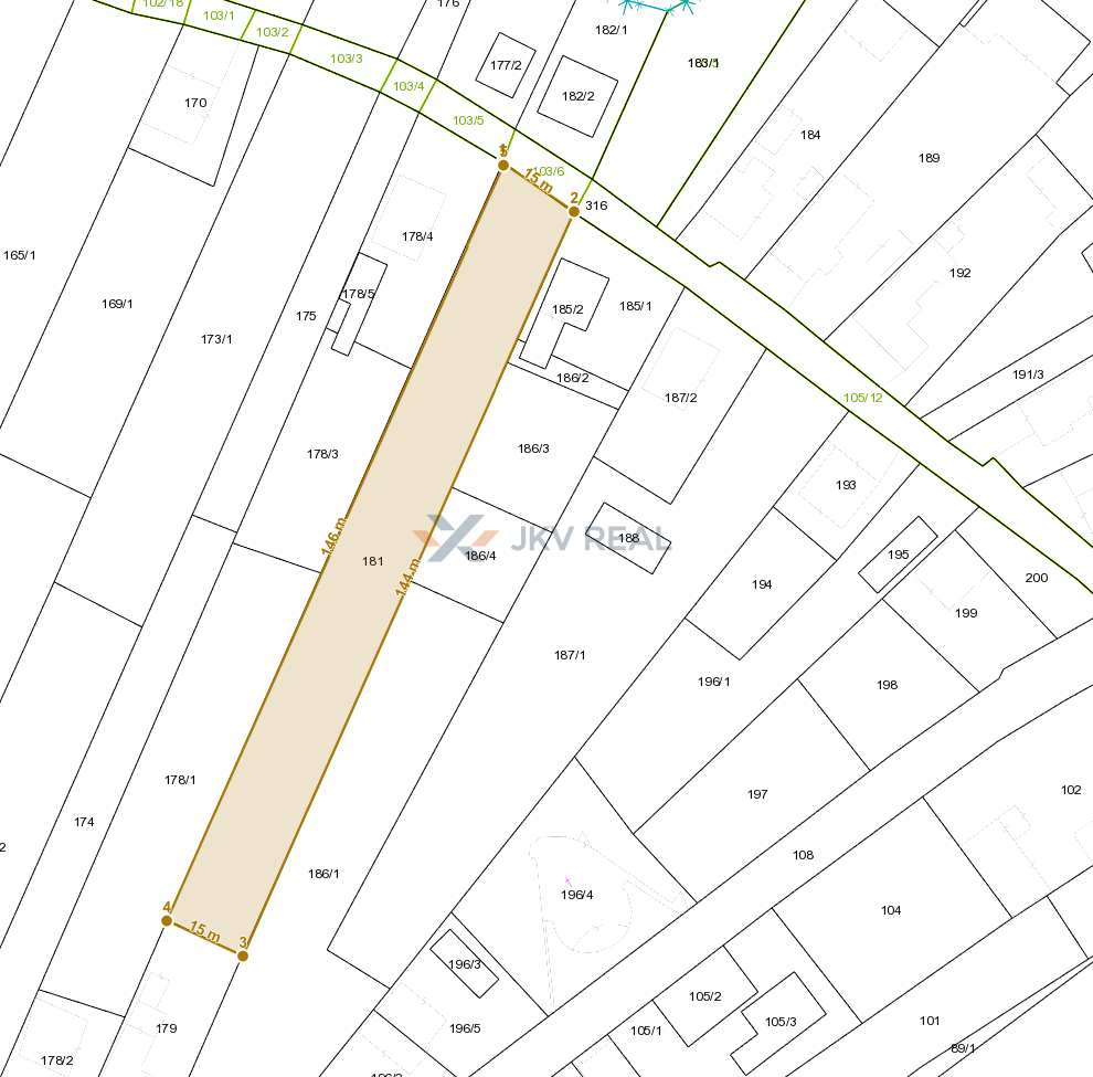 Na predaj stavebný pozemok o výmere 2171 m² s ovocným sadom - 10