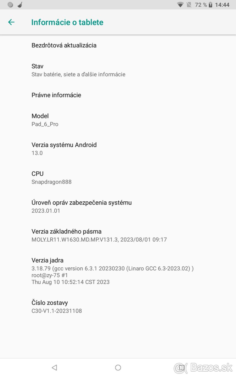 Predam nepouzivany Tablet 6pro - 10